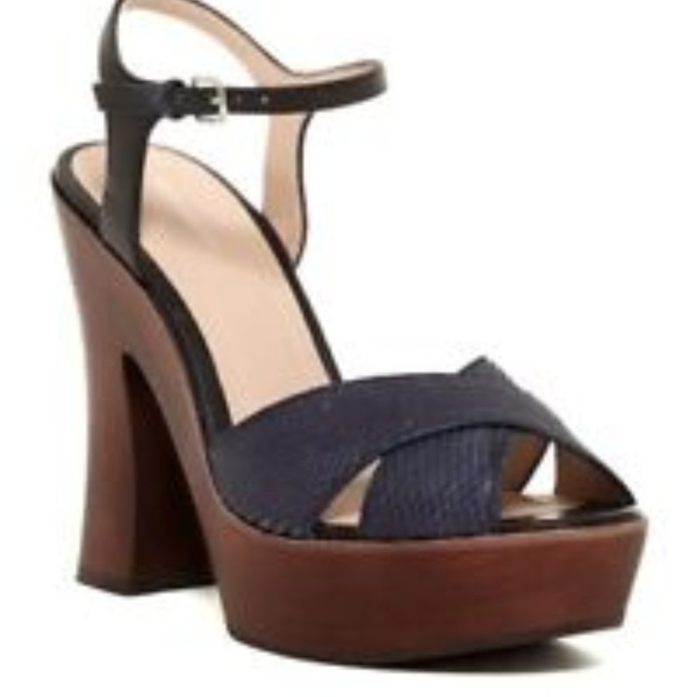 NIB Pour La Victoire Dakota Block Heel Sandal 7.5-9